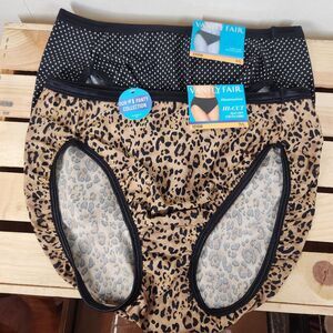 Vanity Fair Set Of Two Hi-Cut Super Soft Stretch Ladies Panties Solid Colors 7/L